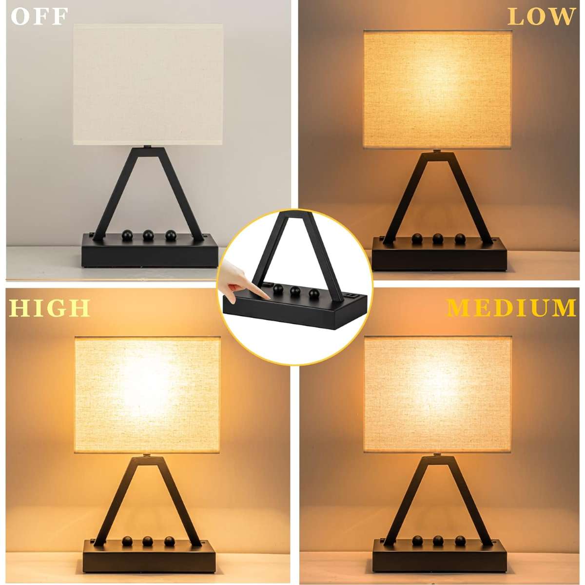 Briver Usbuck Touch Console Light, Black