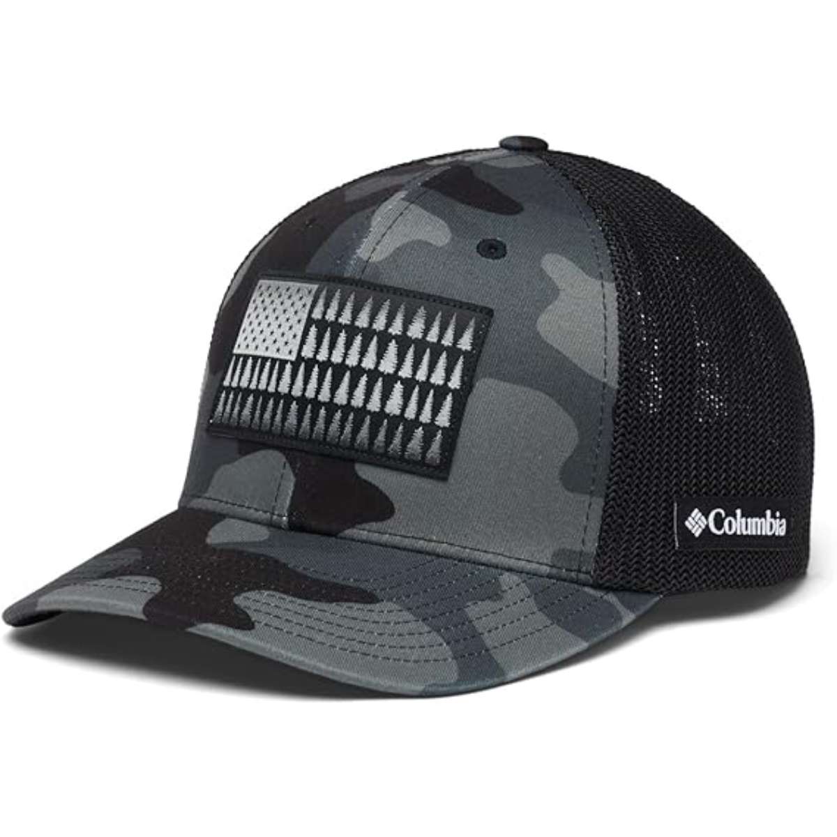 Columbia Unisex-Adult Tree Flag Mesh Ball Cap - High Crown