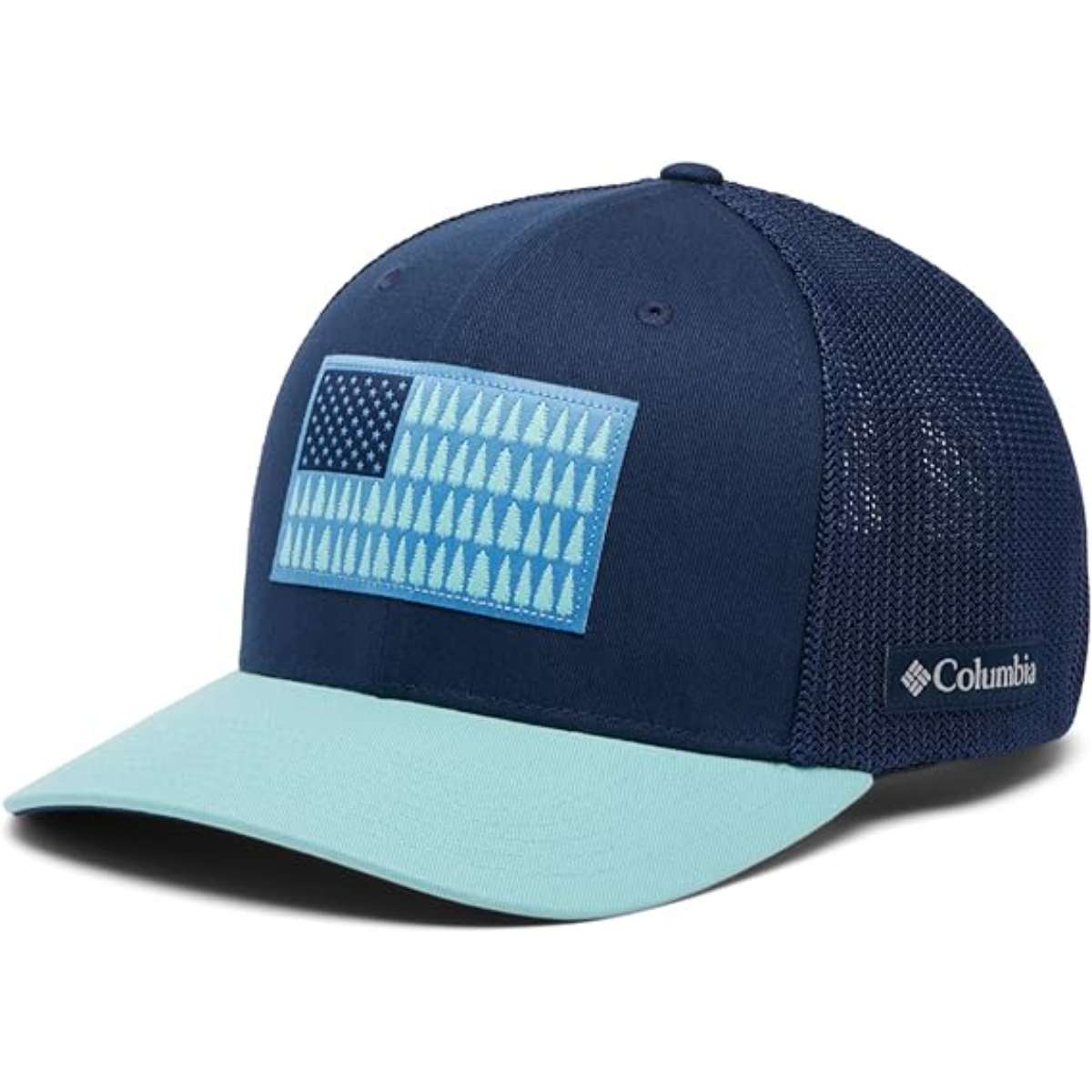 Columbia Unisex-Adult Tree Flag Mesh Ball Cap - High Crown