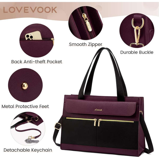 LOVEVOOK Women's Laptop Bag 15.6 inches