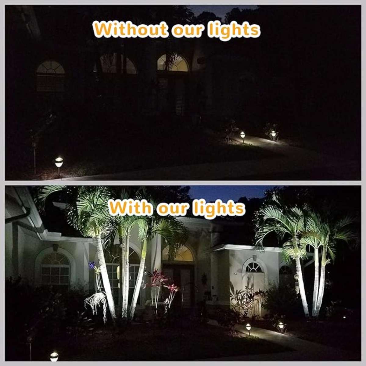 URPOWER Outdoor Solar Lights, Adjustable Solar Spotlights Outdoor (2pcs)