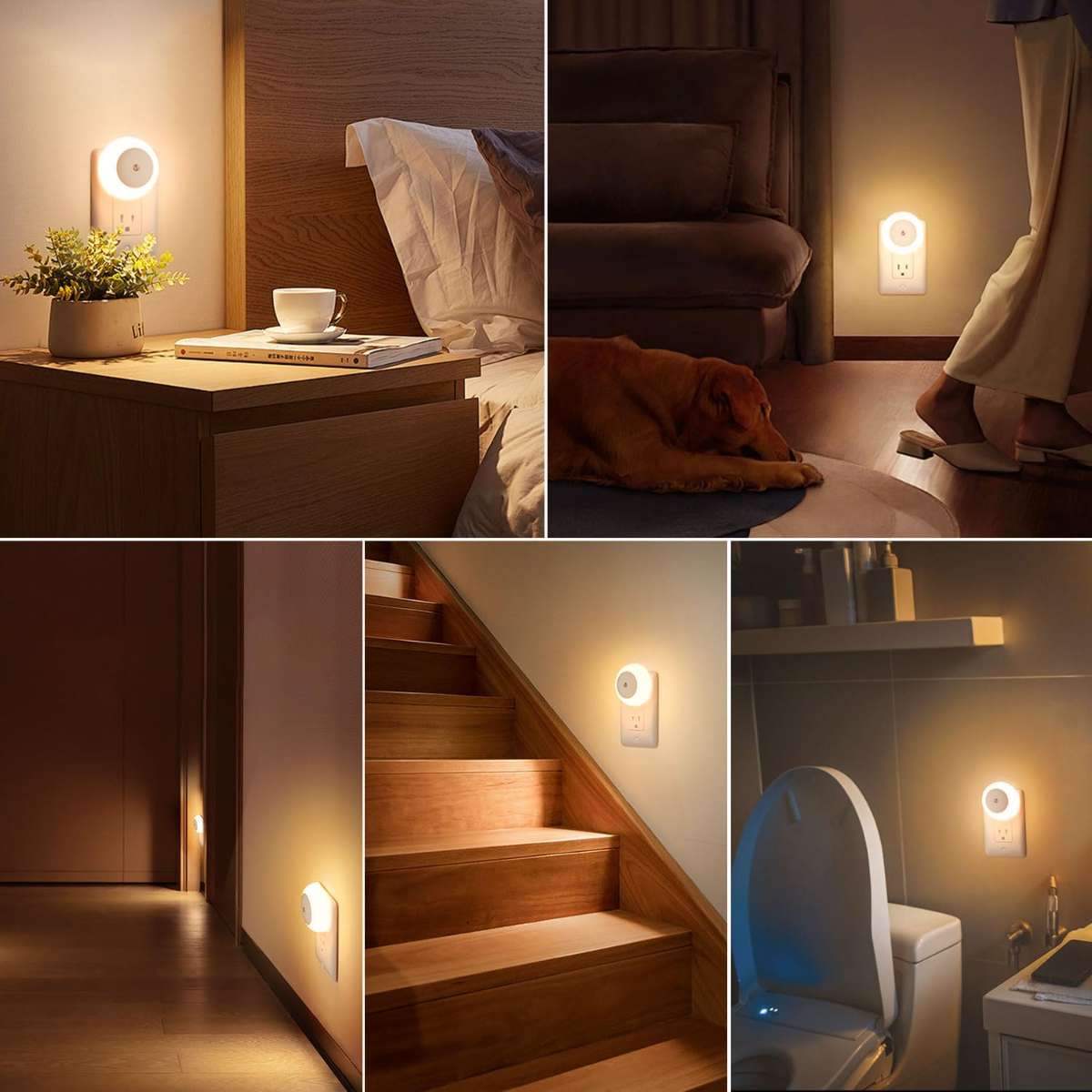Night light, night light inserted into the wall