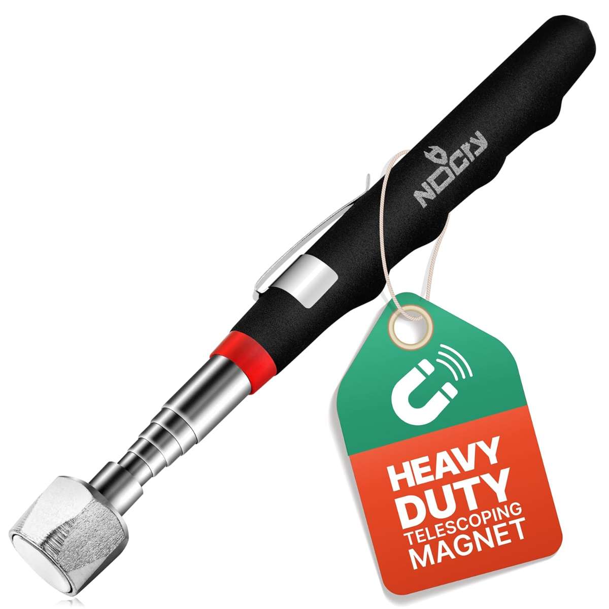 NoCry telescopic magnetic pick-up tool with 25 pounds of pull