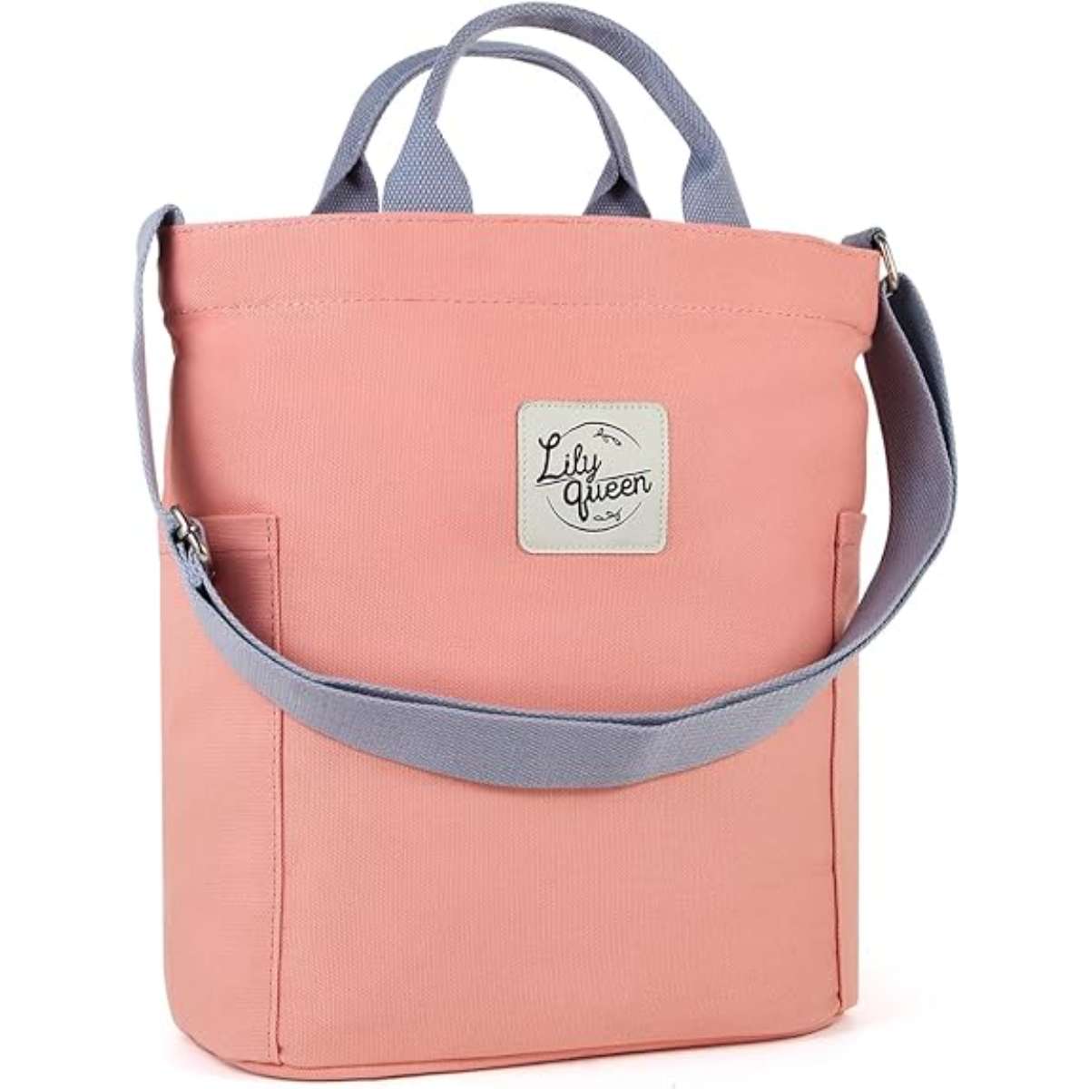 Lily queen Women Canvas Tote Handbags Casual Shoulder Work Bag Crossbody