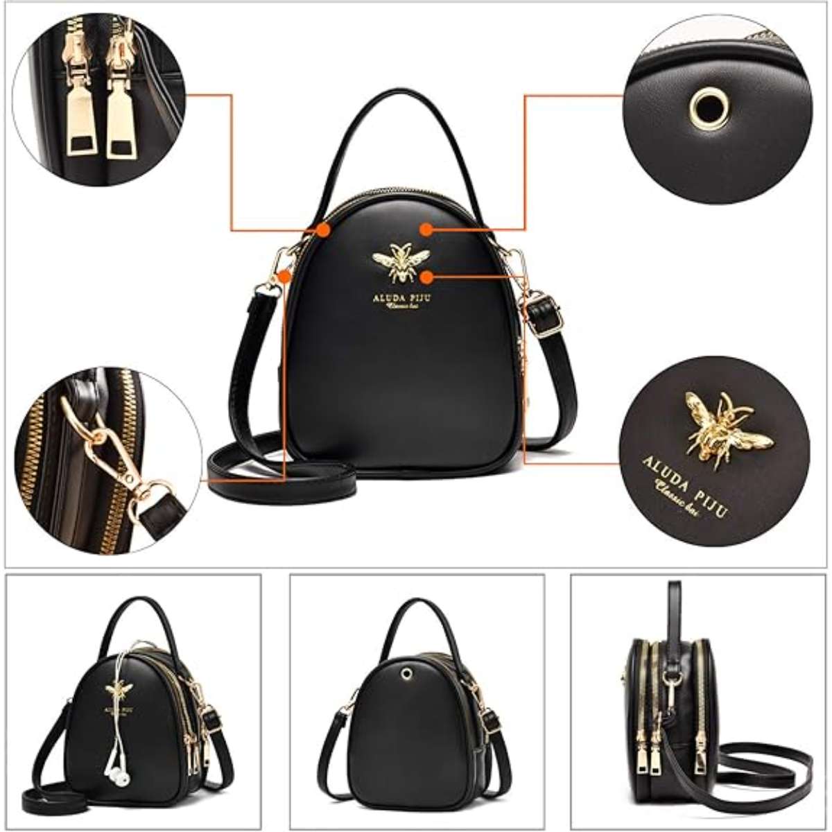 Small crossbody bag, women's shoulder bag