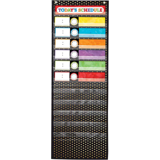 Carson delosa 13 "x 36" schedule pocket chart