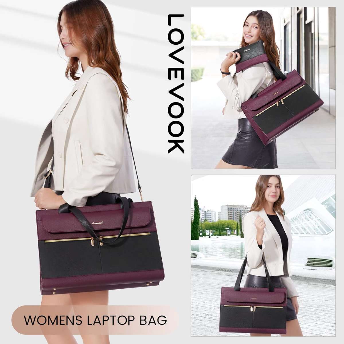 LOVEVOOK Women's Laptop Bag 15.6 inches