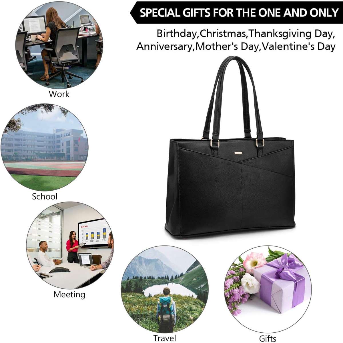 Women's laptop handbag