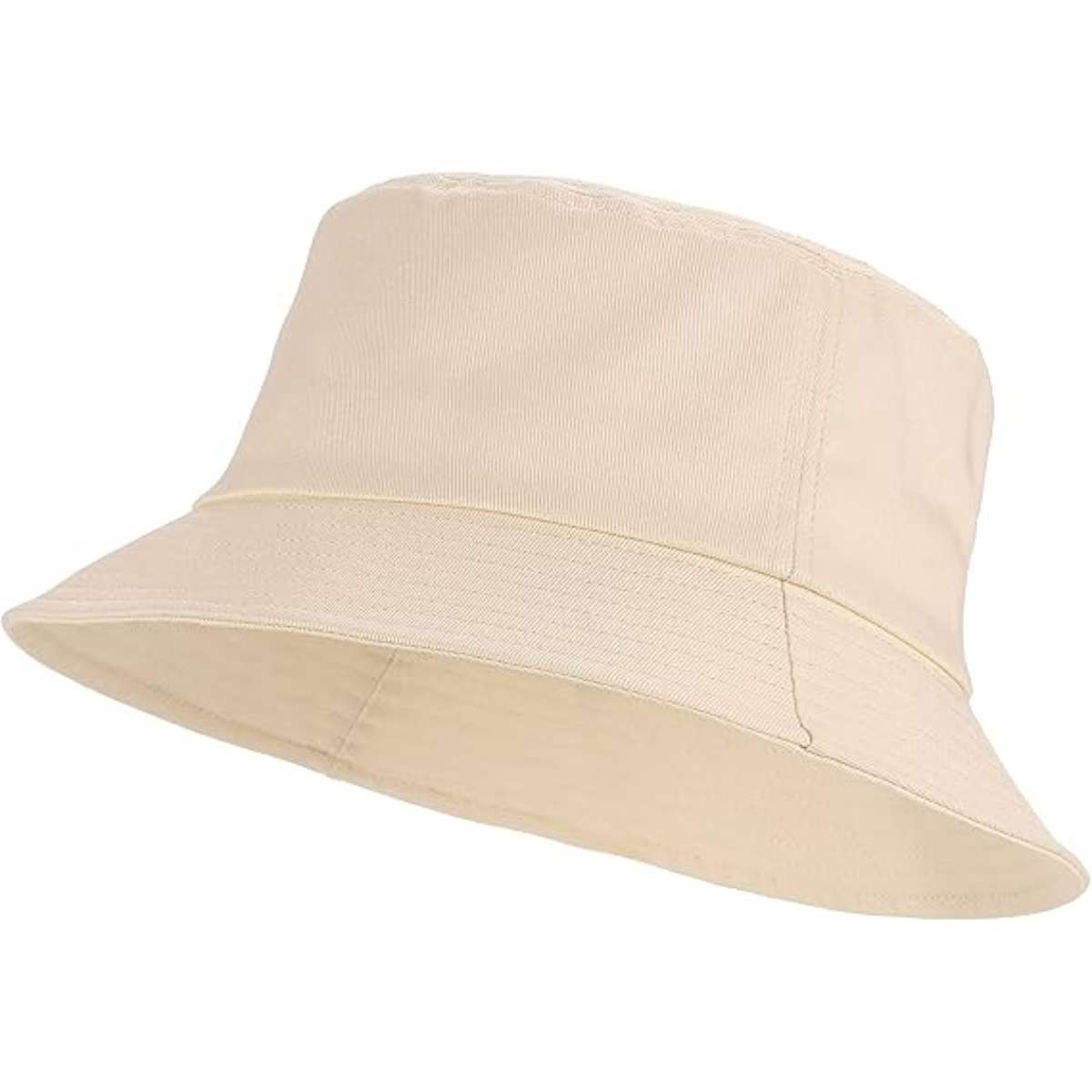 Umeepar Unisex Cotton Packable Bucket Hat Sun Hat Plain Colors for Men Women