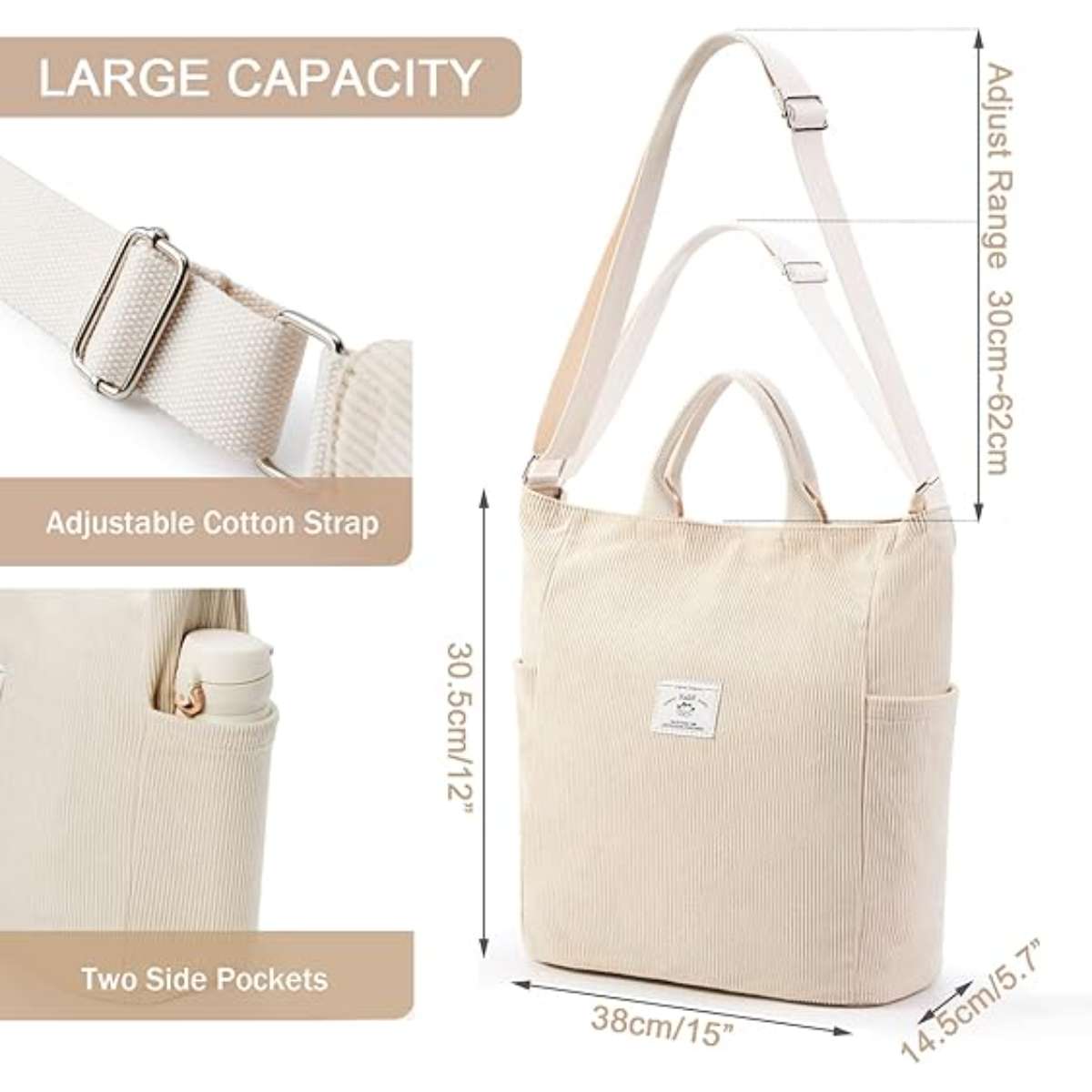 Calidi corduroy tote bag