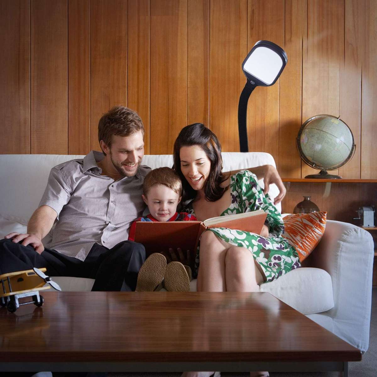 Brightech Litespan - Bright LED floor lamp for chairs, crafts and reading