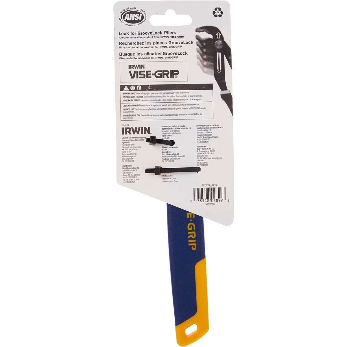 IRWIN VISE-GRIP Adjustable Wrench, 8-Inch (2078608)