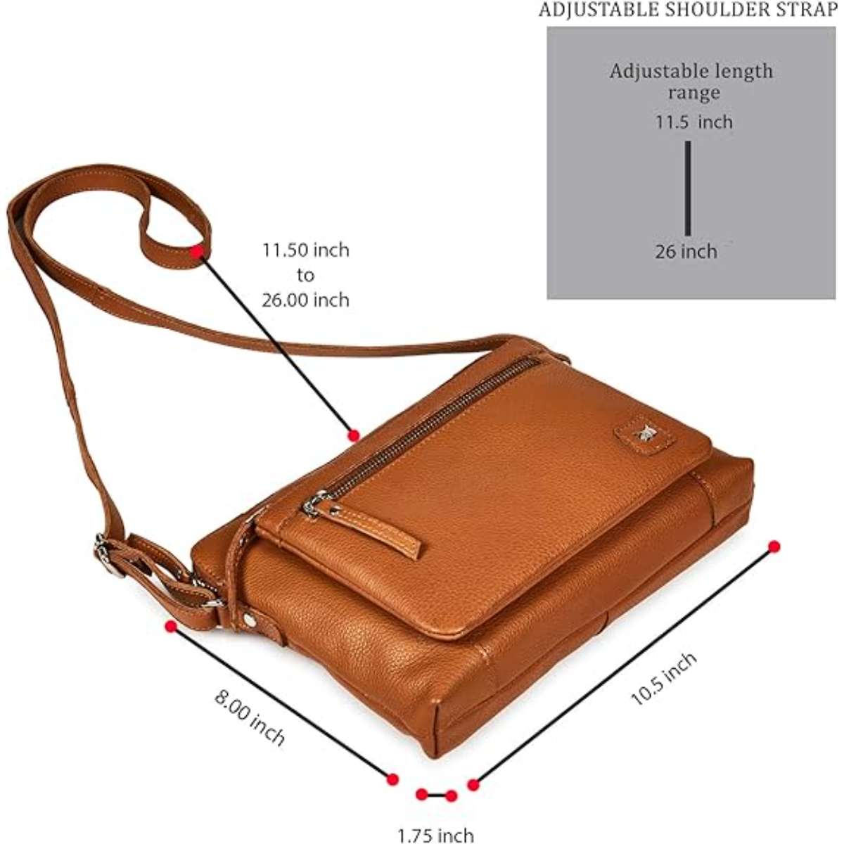 Wise owl accessory small soft pebbles leather cross-body tote