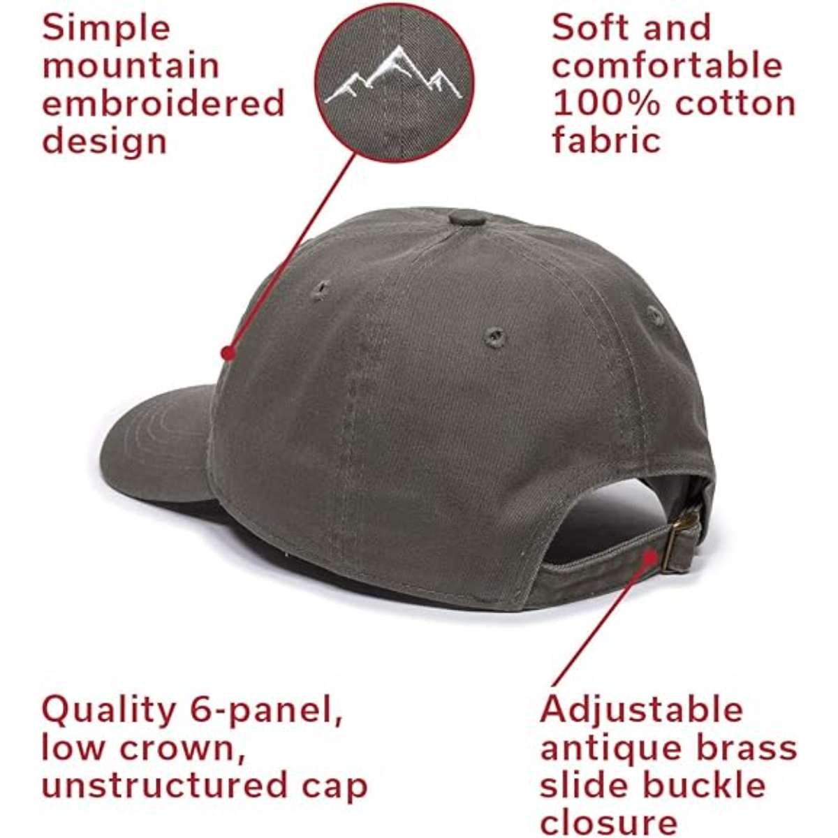 Outdoor Cap Mountain Dad Hat - Unstructured Soft Cotton Cap