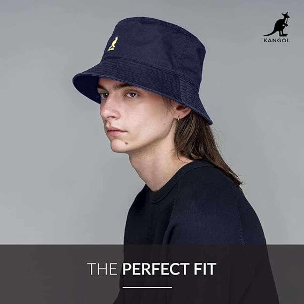 Kangol Washed Bucket Hat - Marine Teal/XL