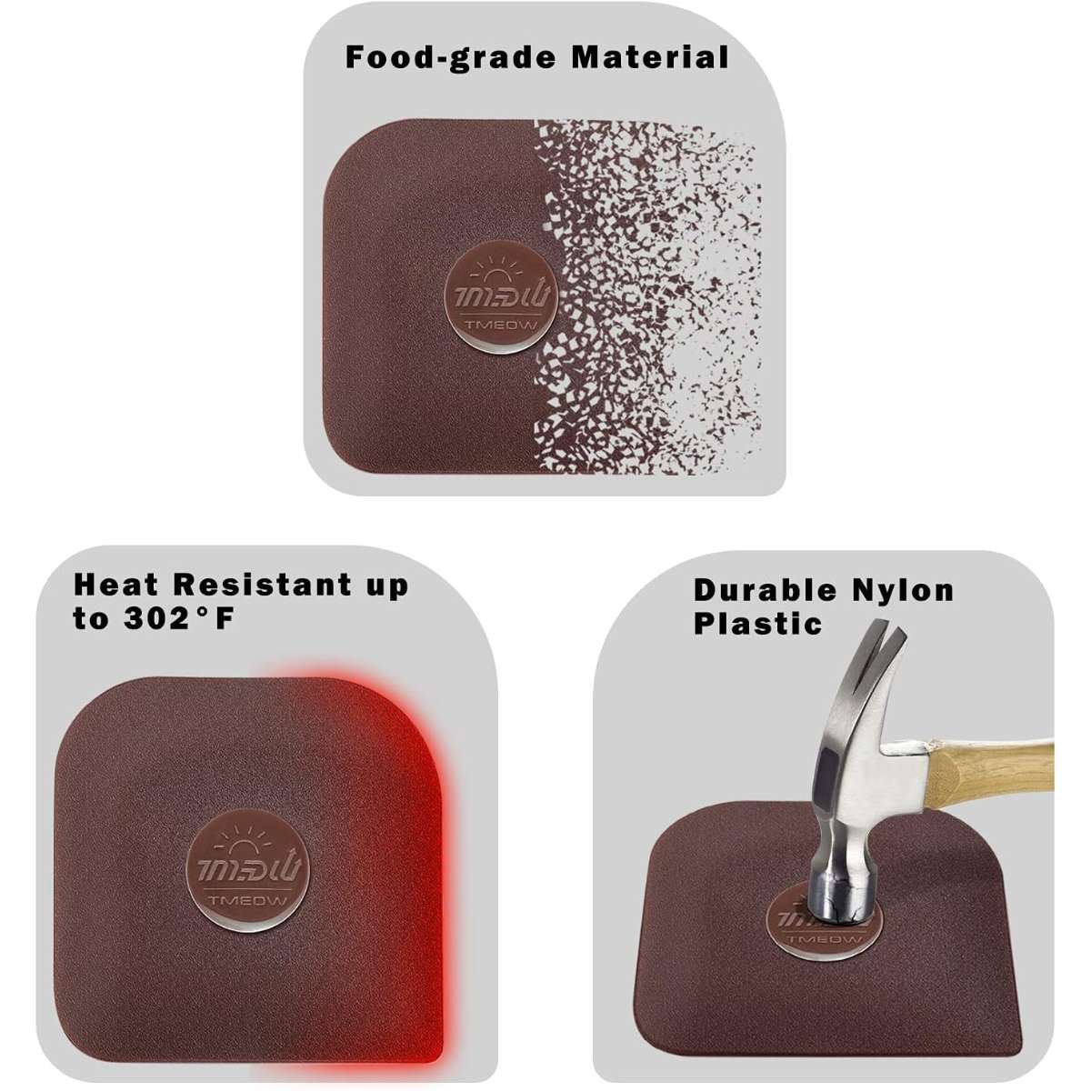 Pan spatula, 5 pieces of plastic pan spatula,