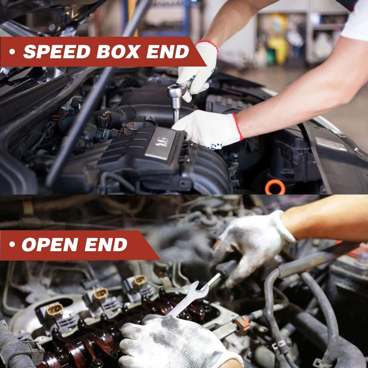 Ratchet combination wrench set, ratchet wrench set