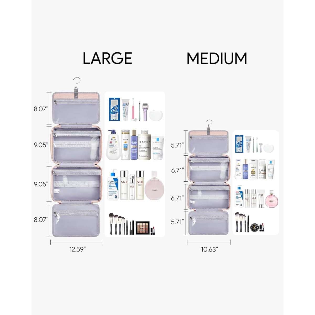 Olashik travel toiletries hanging bag waterproof bag