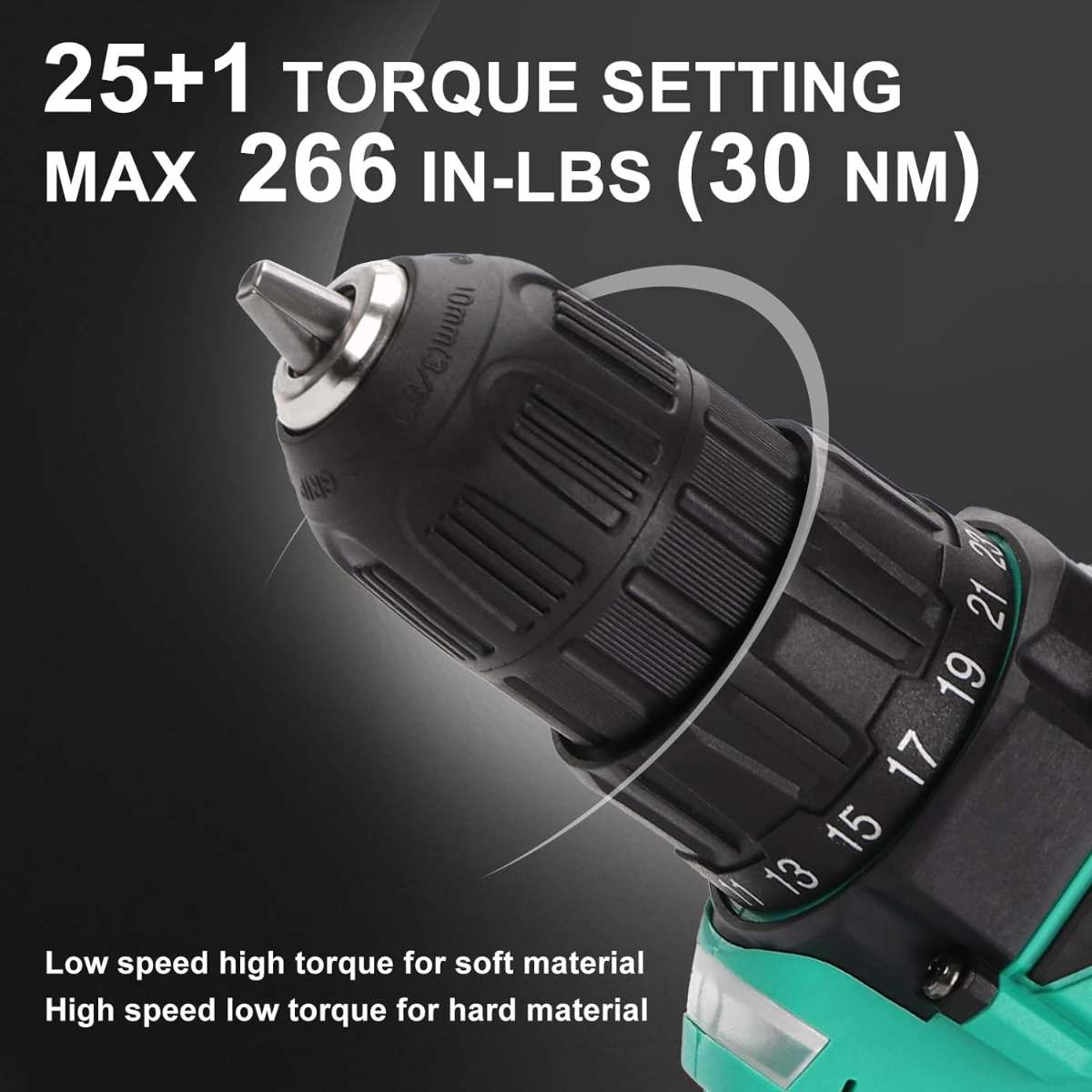 COMOWARE 20V CORDLESS DRILL