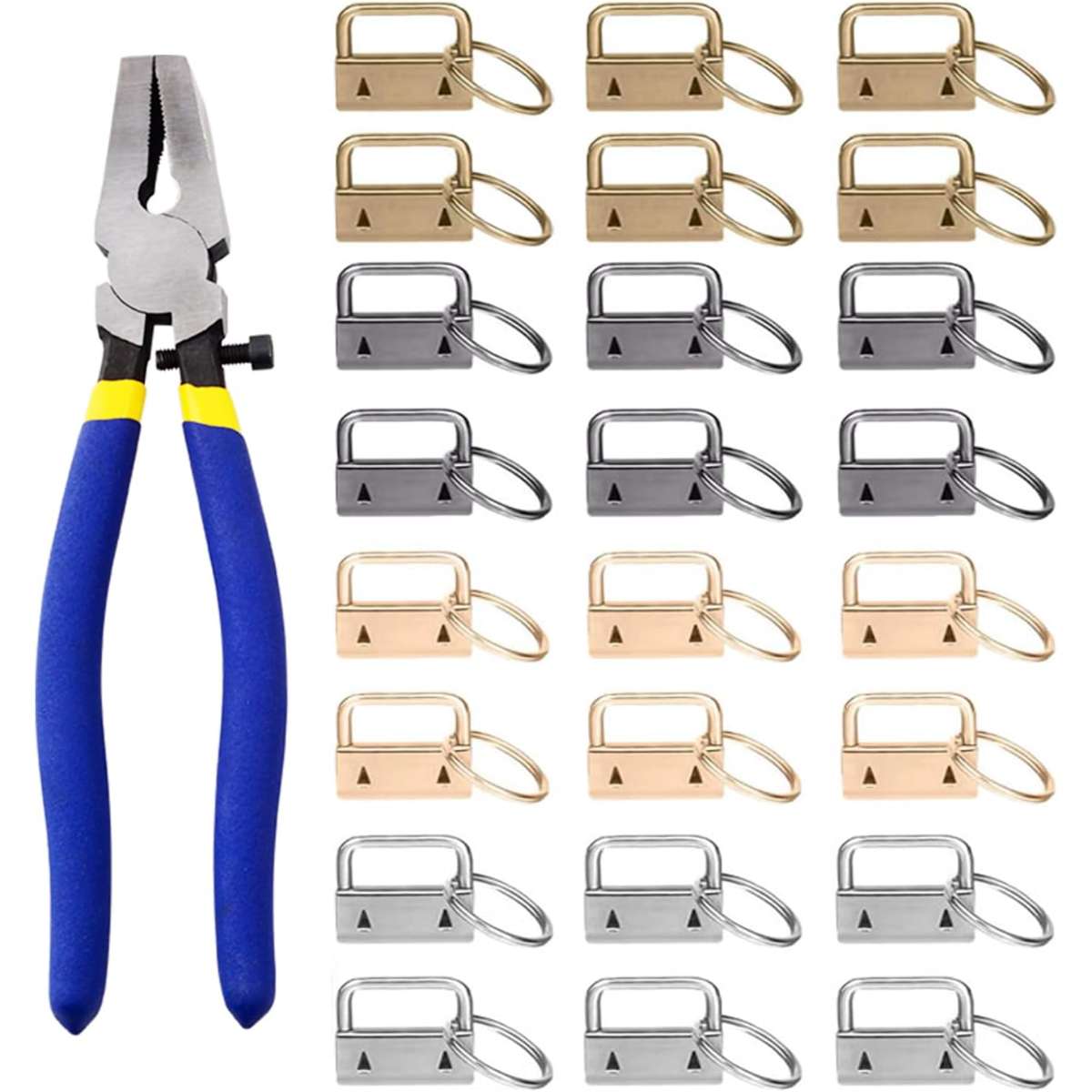 Keychain hardware keychain hardware set, 1 inch 4 color keychain hardware
