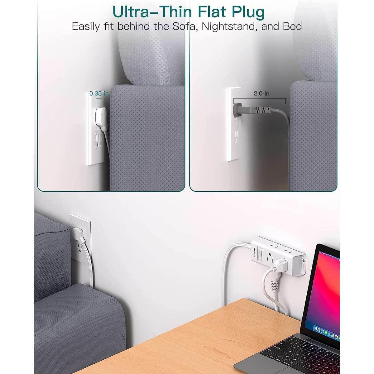 Cruise Esentiars - Flat Plug Power Strip
