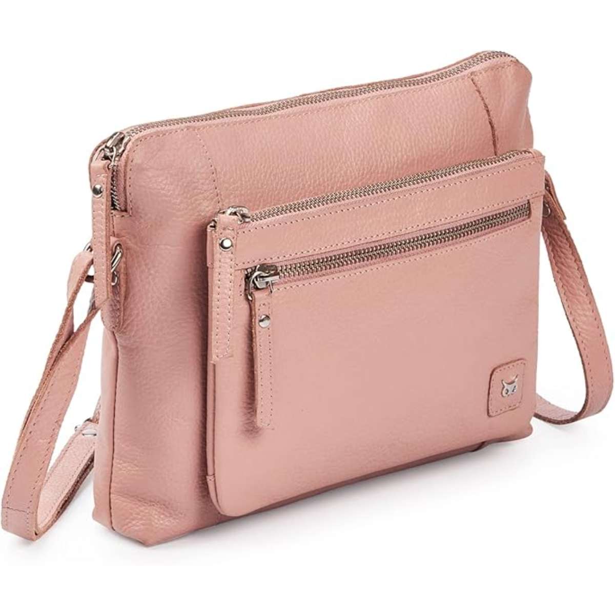 Wise owl accessory small soft pebbles leather cross-body tote