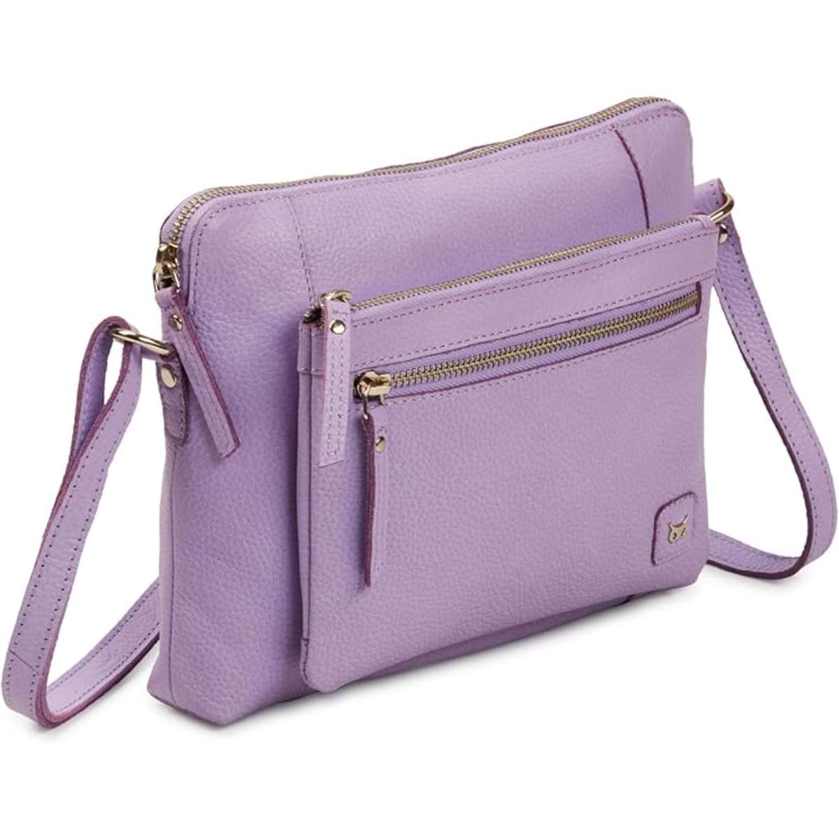 Wise owl accessory small soft pebbles leather cross-body tote
