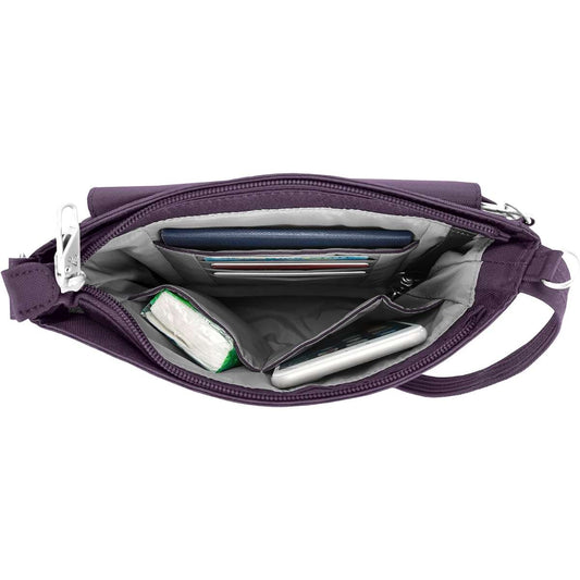 Travelon Women's Anti-Theft Classic Mini Satchel Purple, One Size