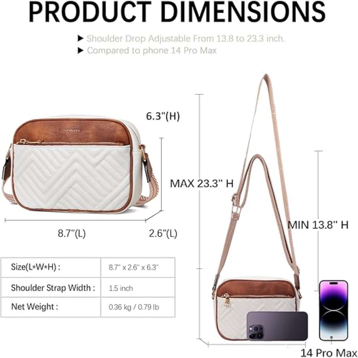 Bossten's quilted cross-body bag