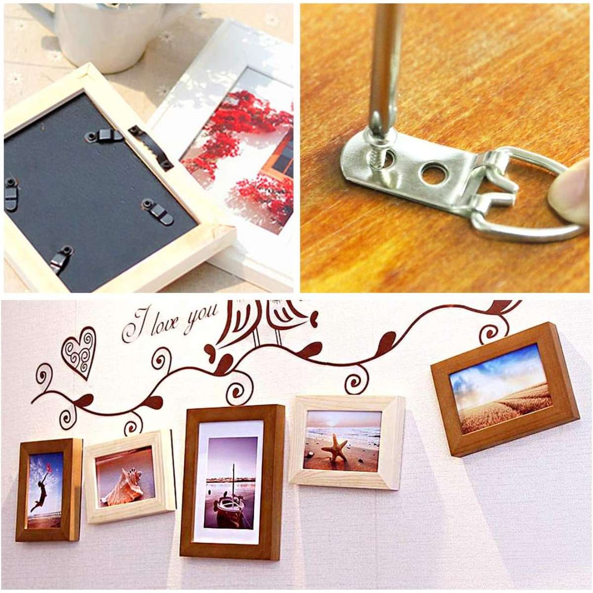 Swpeet 415Pcs Picture Hanger Kit with Screws-7 Model