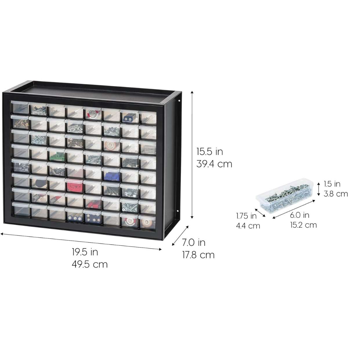 Ellis Usa Screw Storage Box - Black