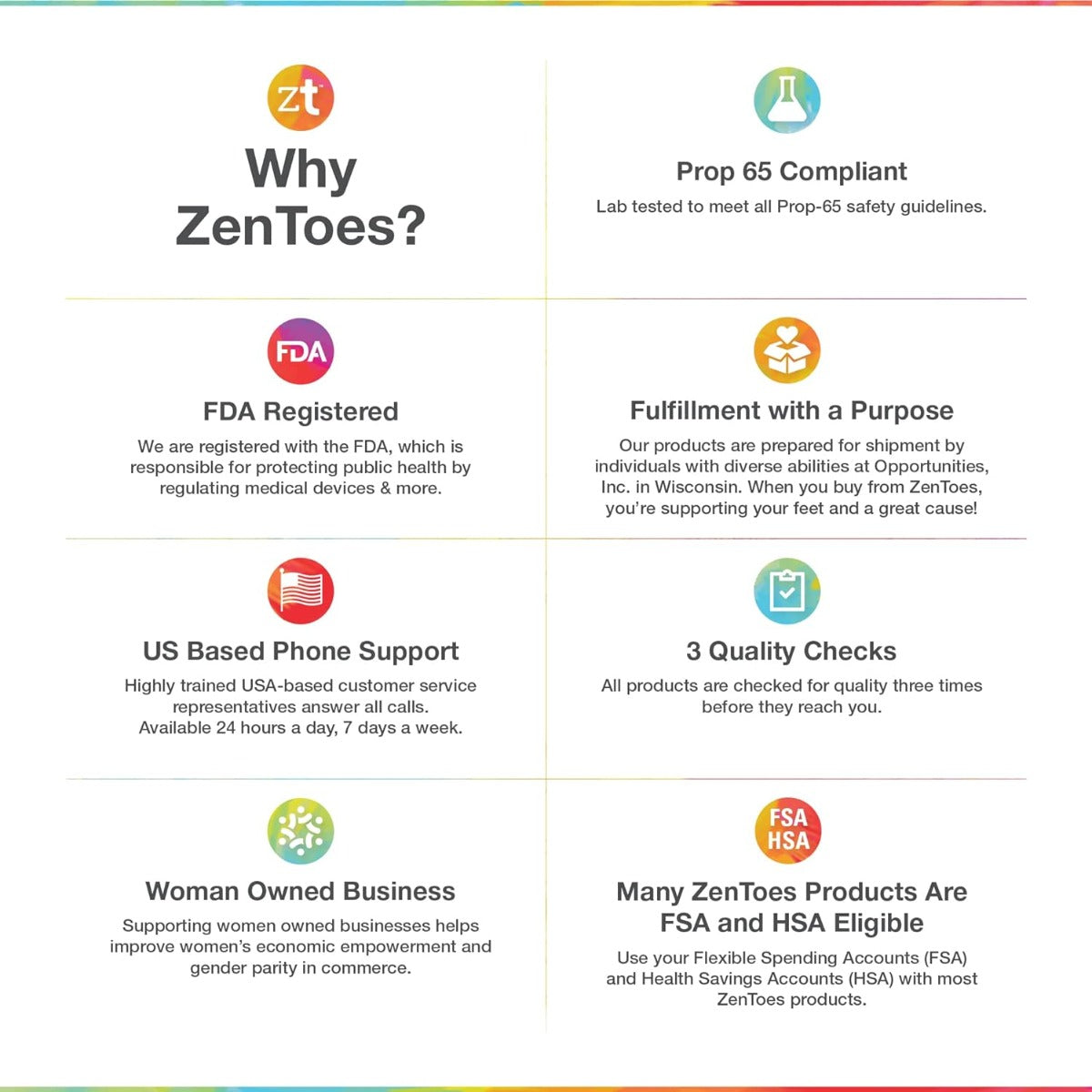 ZenToes Gel toe separator corrects and spacers