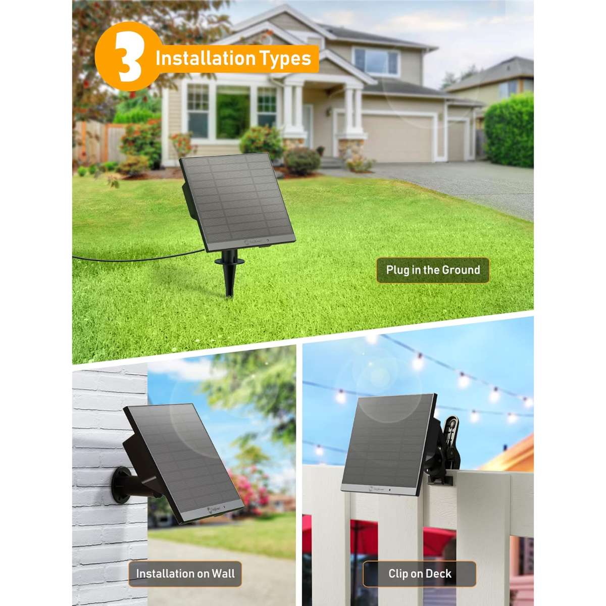 Brightown 58FT Solar String Lights Outdoor with Remote Cable Ties and Hooks