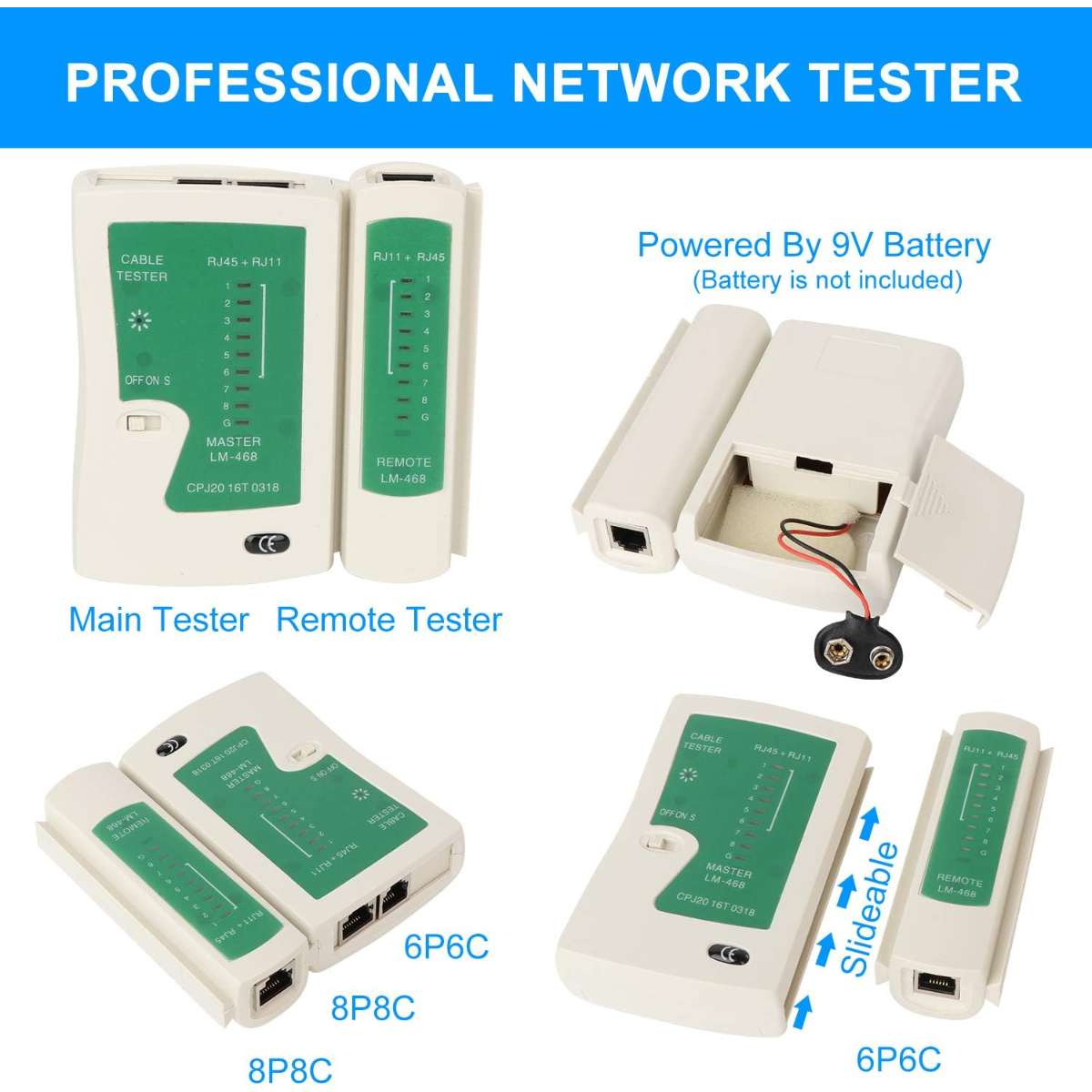 RJ45 Crimp Tool Kit, Ethernet Crimp Kit