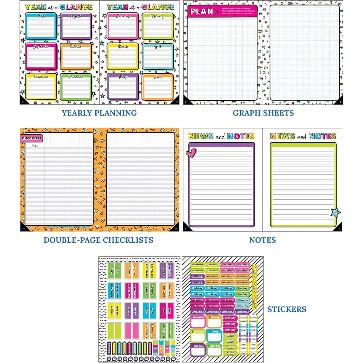 Carson Dellosa Kind Vibes Teacher Planner
