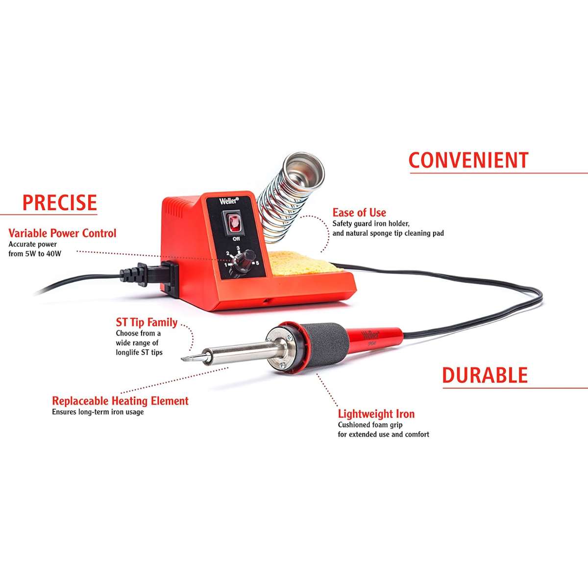 Weller 40W Digital Soldering Station -WLC100 Black