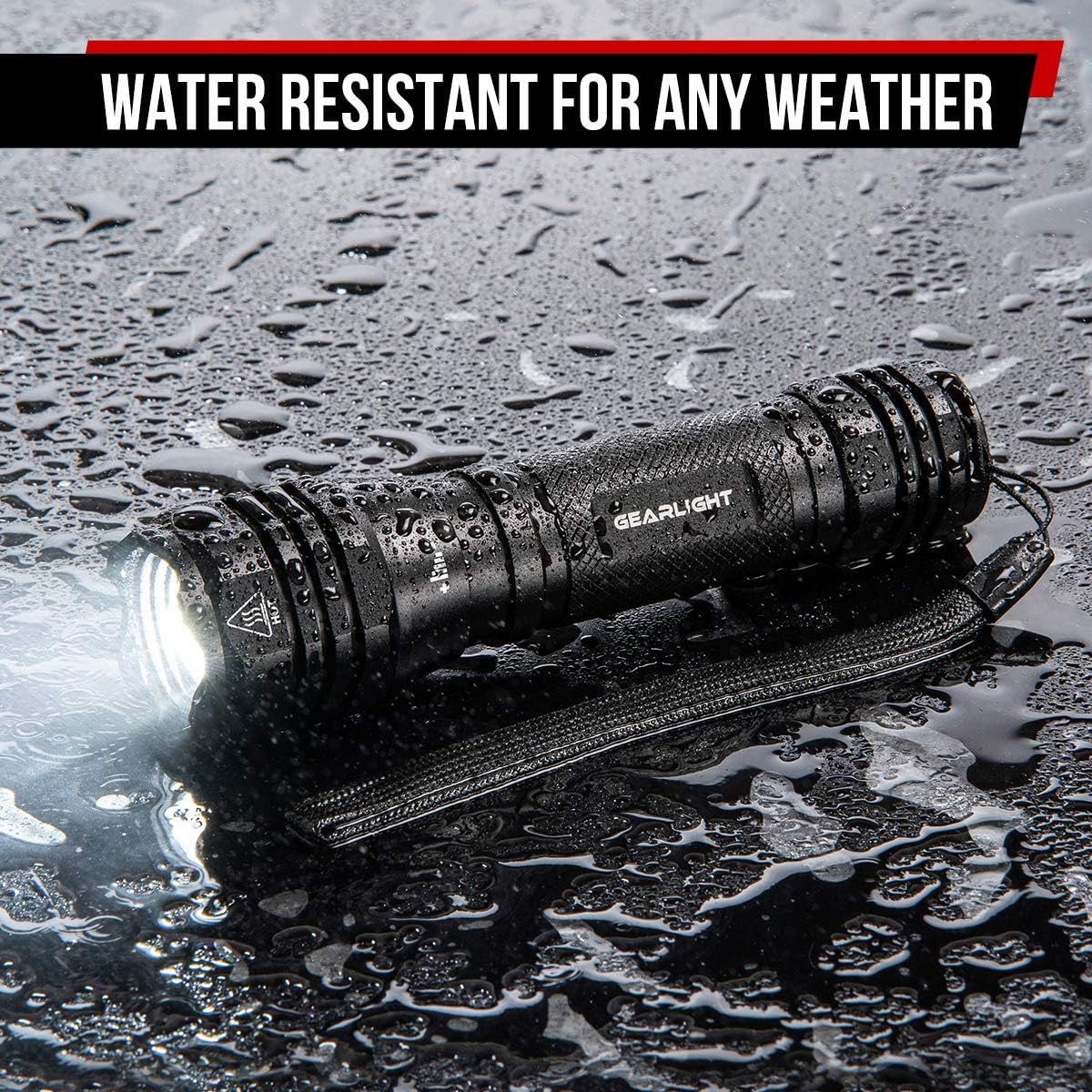 GearLight S1050 LED flashlight high lumen