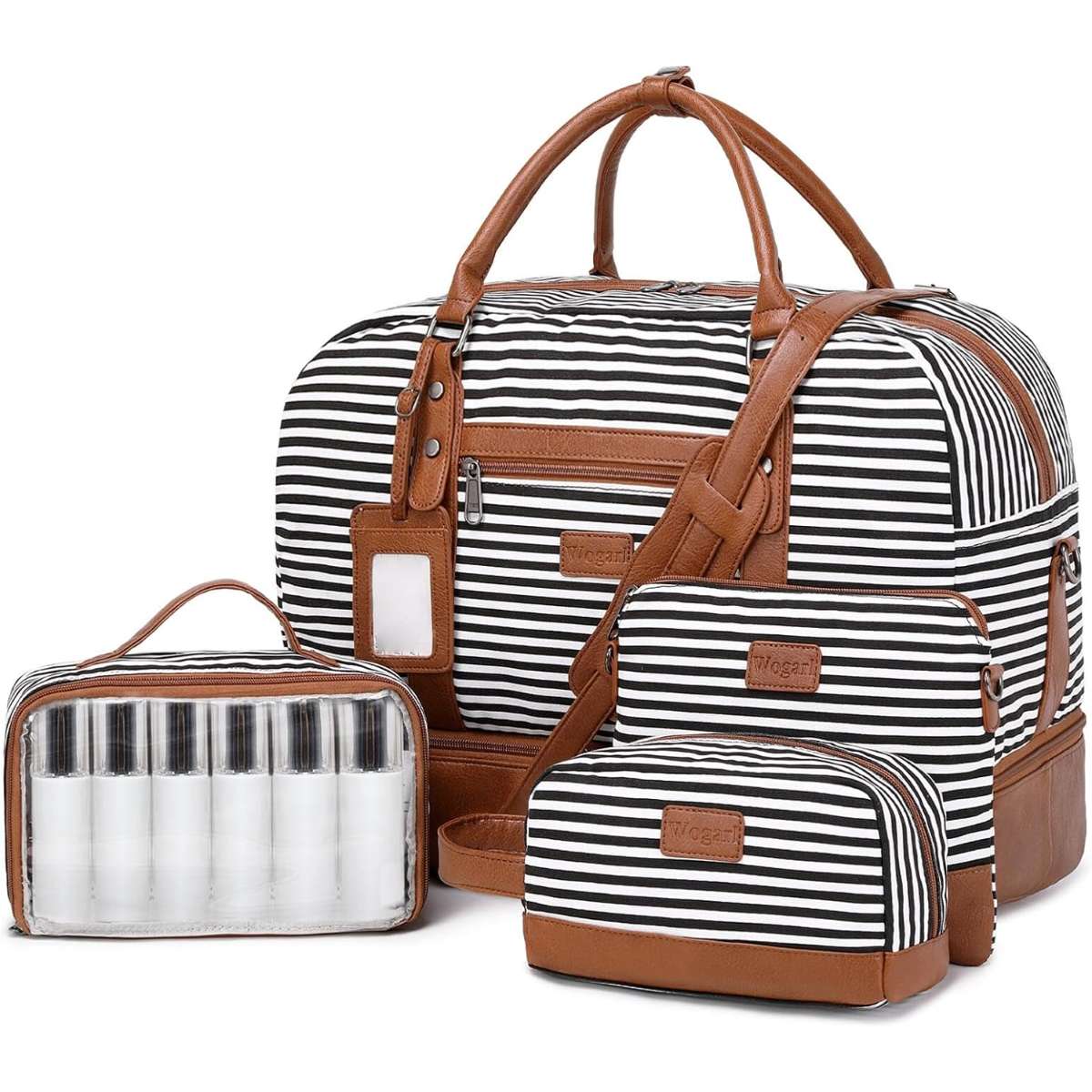 Wogarl 4PCS Women's Weekend Bag Large Bag