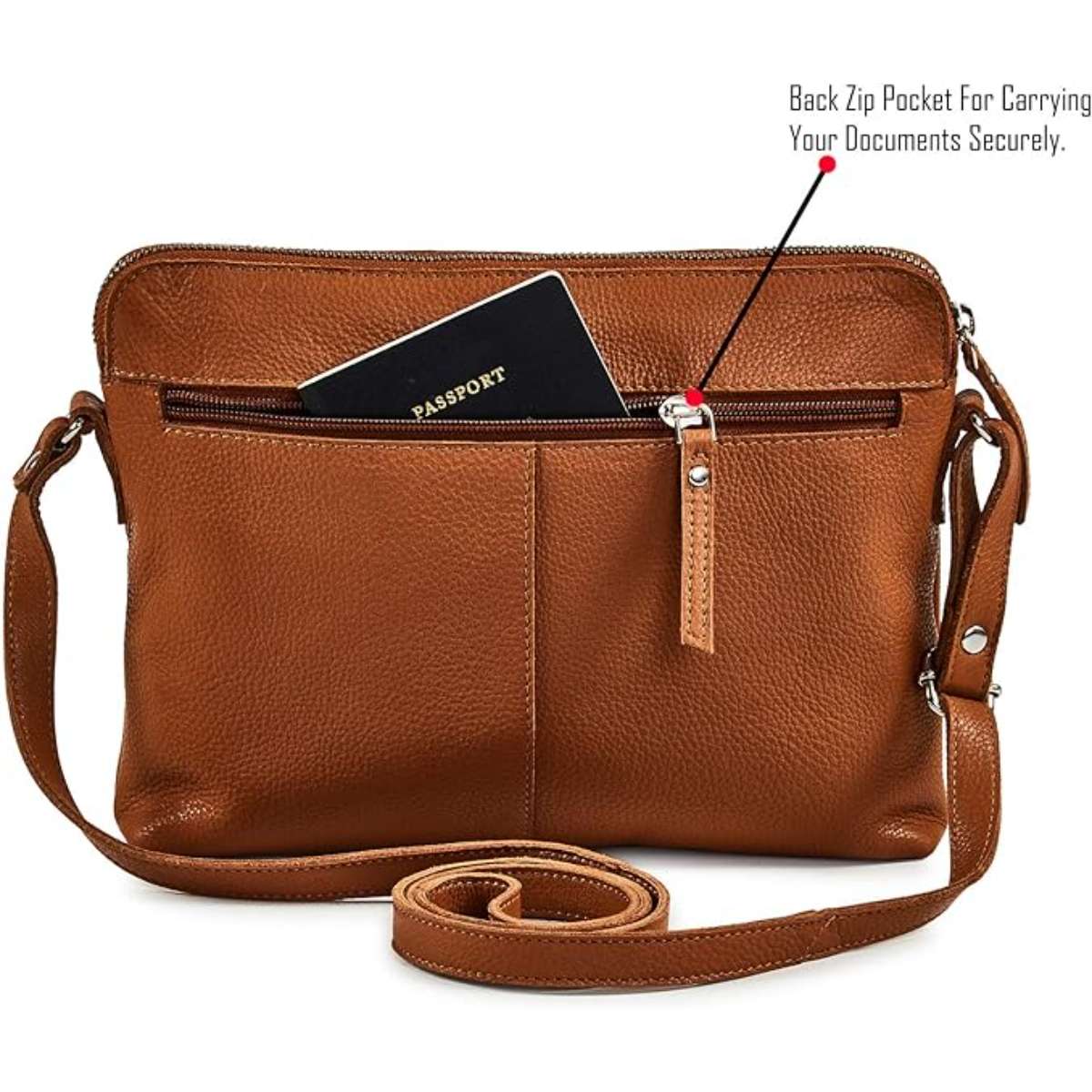 Wise owl accessory small soft pebbles leather cross-body tote