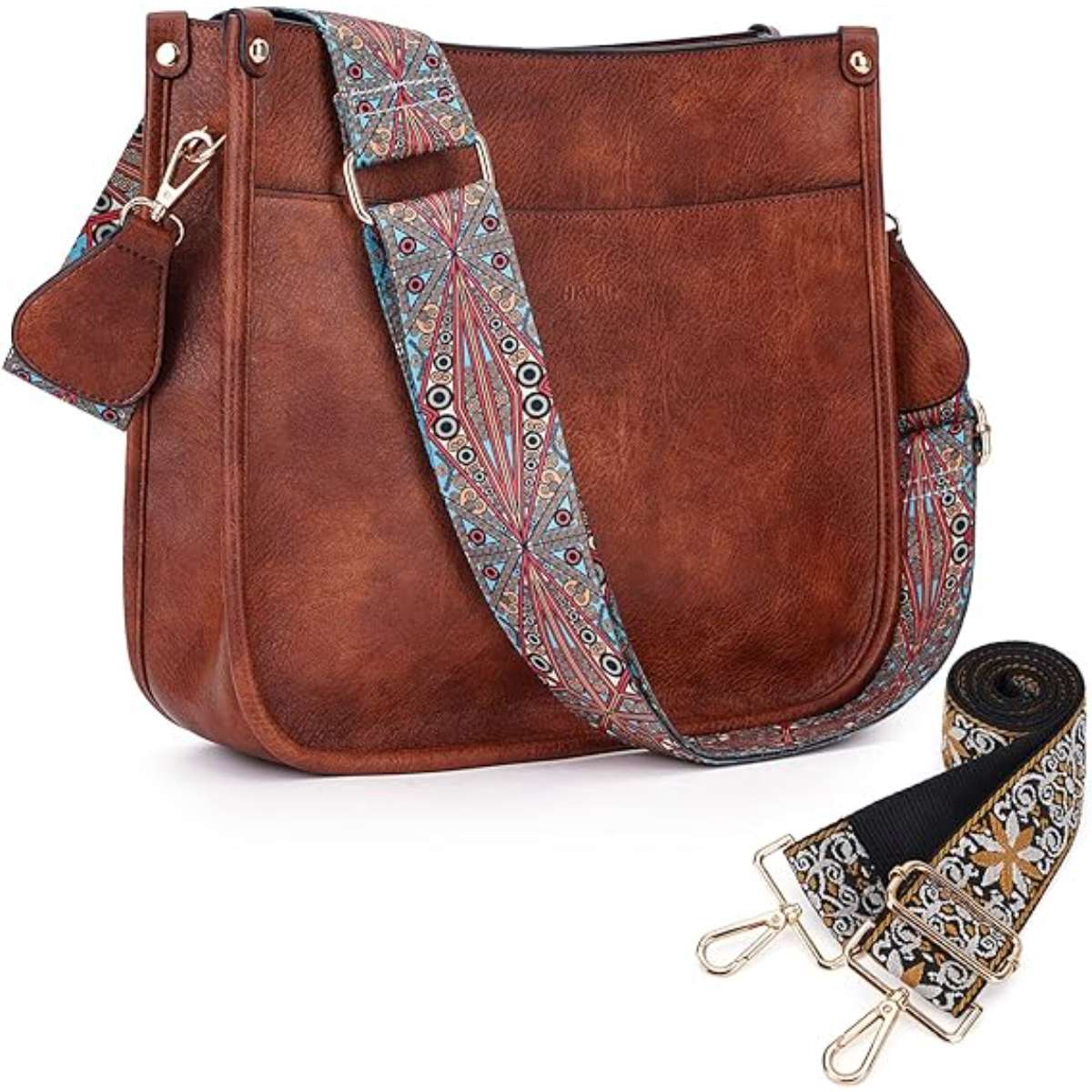 HKCLUF Women's Crossbody Bag Vegan Leather Tote