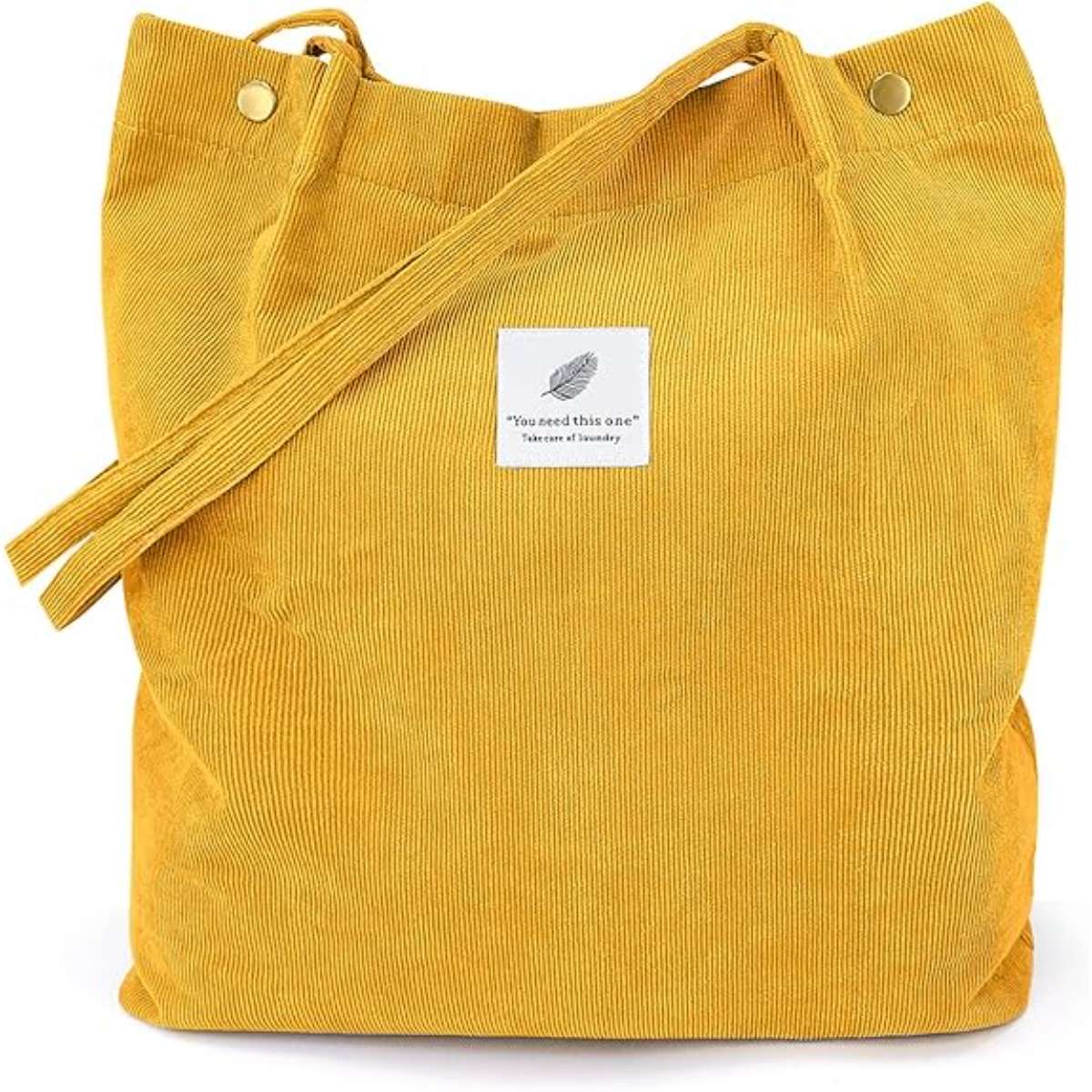 Corduroy women's tote bag