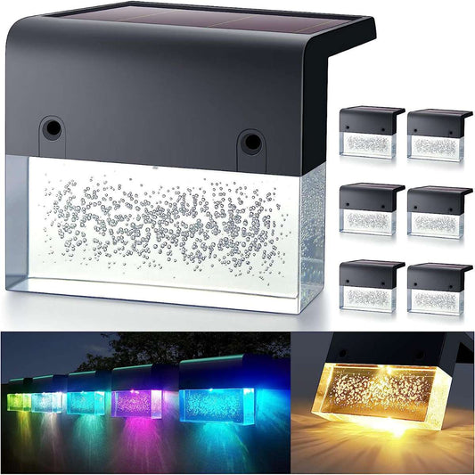 LED Solar Ladder Light Outdoor, Warm White/Color Changing 6pcs