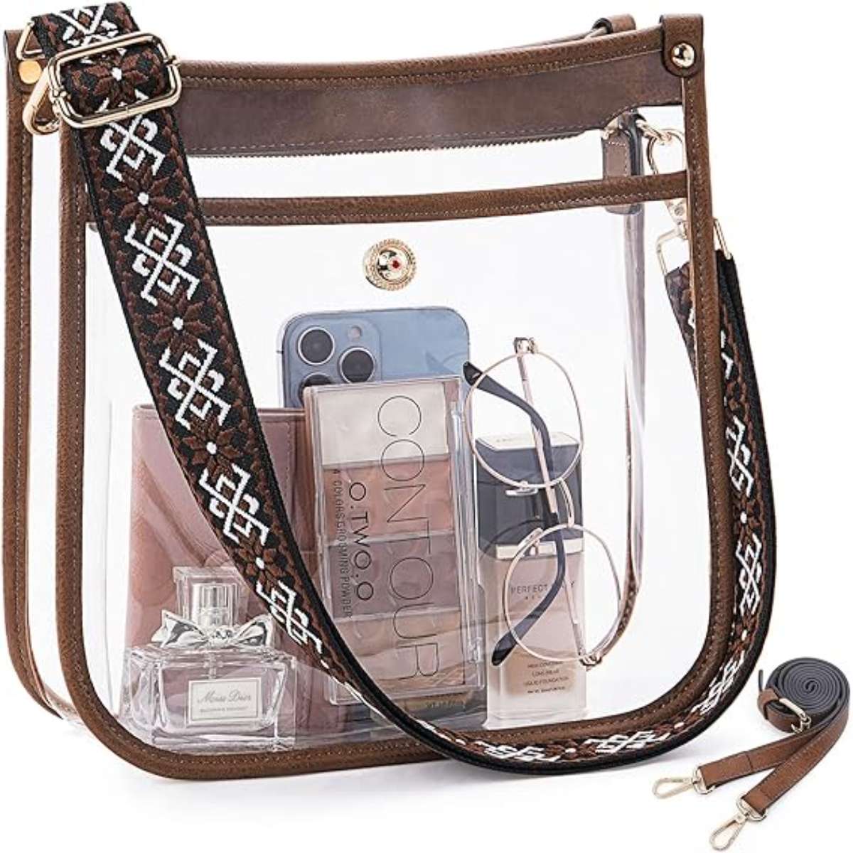 HKCLUF Women's Crossbody Bag Vegan Leather Tote