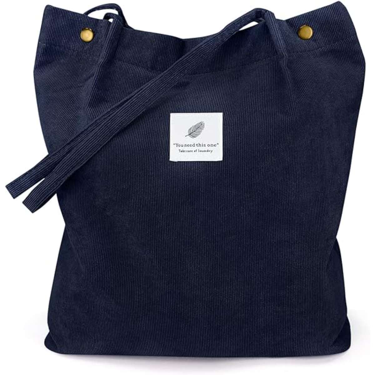 Corduroy women's tote bag