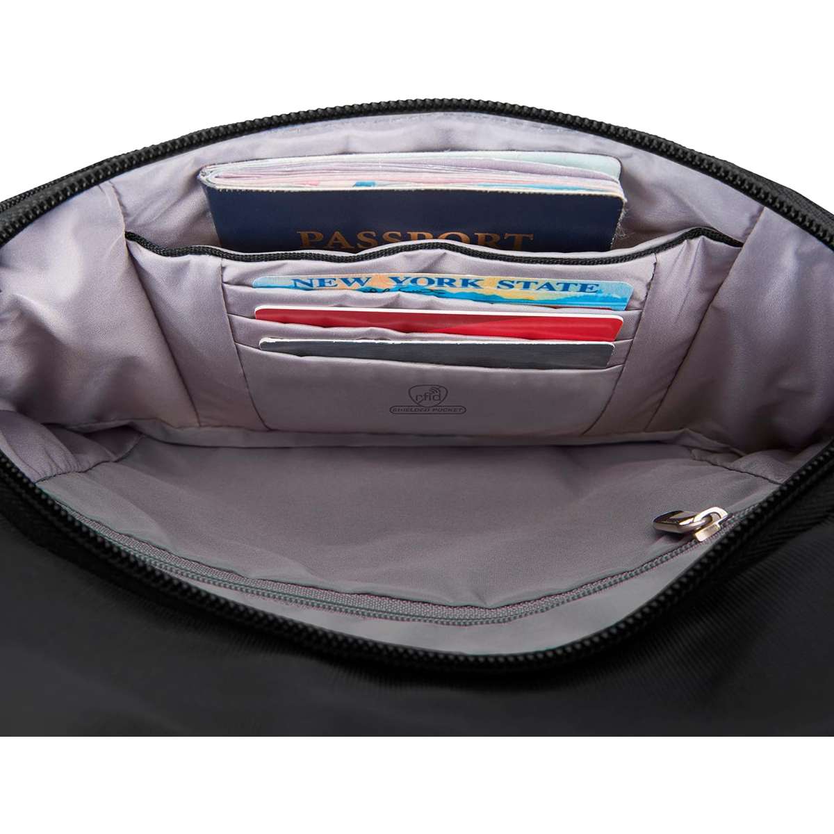 Travelon Anti-Theft Classic Essential Messenger Bag, Black, One Size, 9.75 x 10 x 2.5