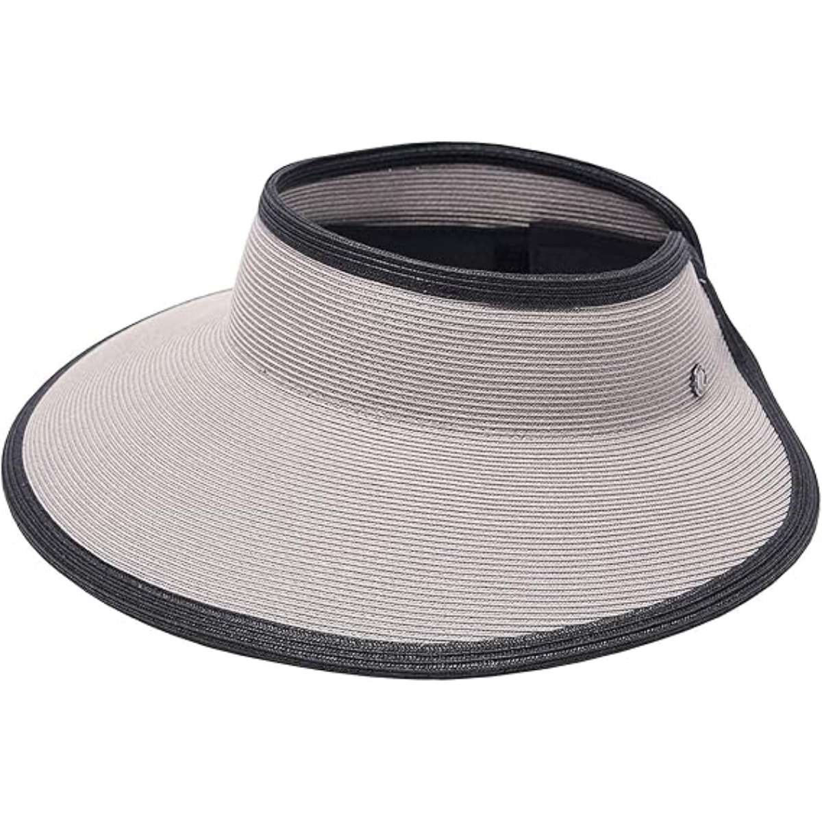 Pineapple&Star Vienna Visor Women’s Summer Sun Straw Packable UPF 50+ Beach Hat