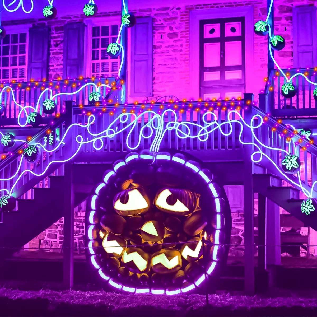Lezonic Solar Halloween Lights Outdoor, 2 packs of 240 pcs
