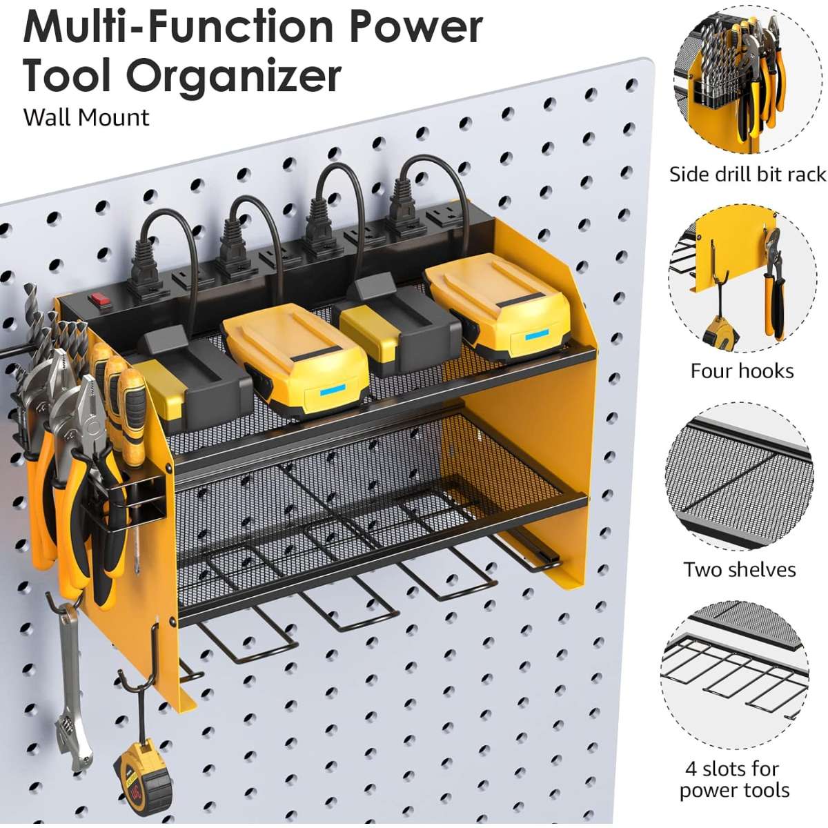 CCCEI Modular Power Tool Organizer Wall Mounted Charging Station.