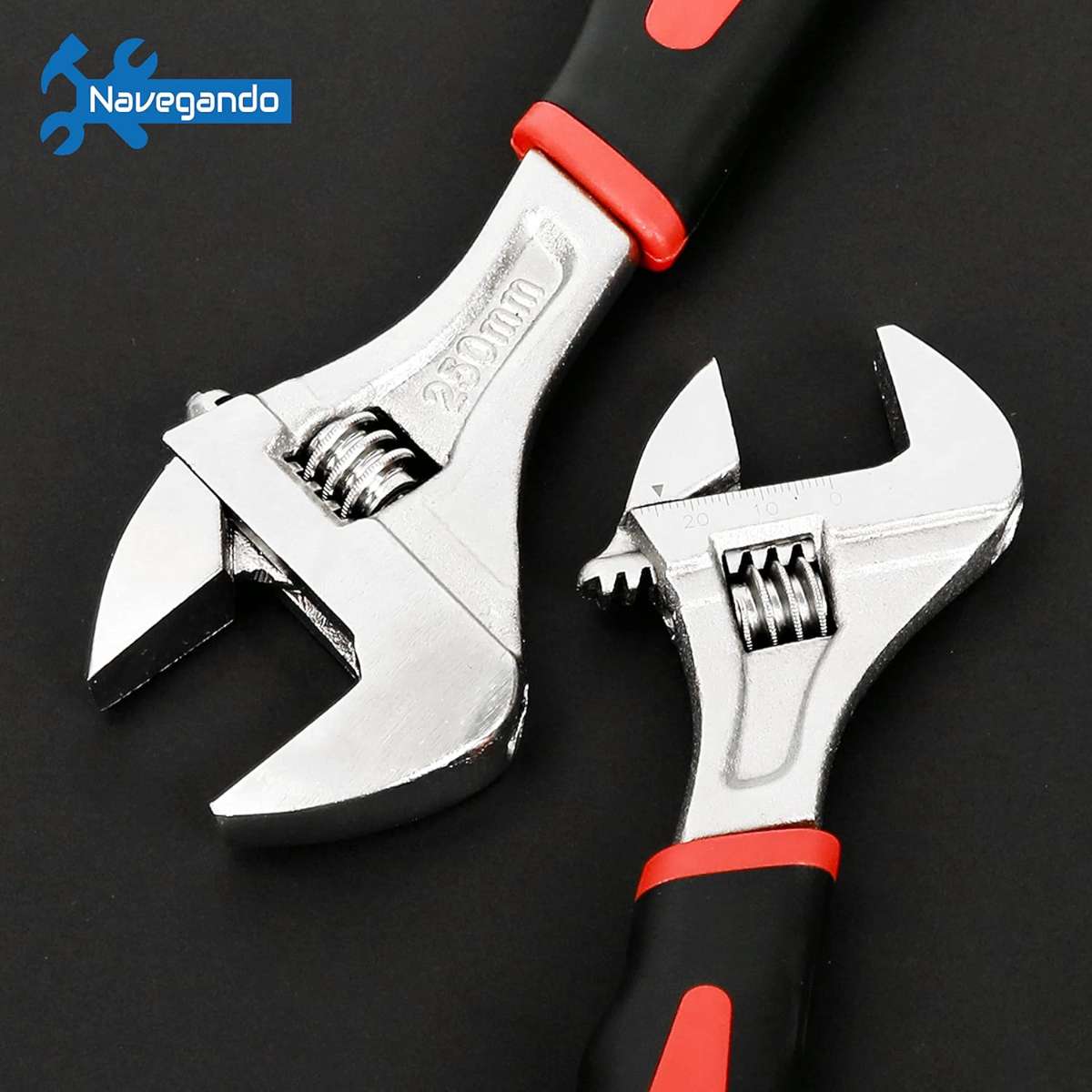 Navegando adjustable wrench, set of 4 wrenches
