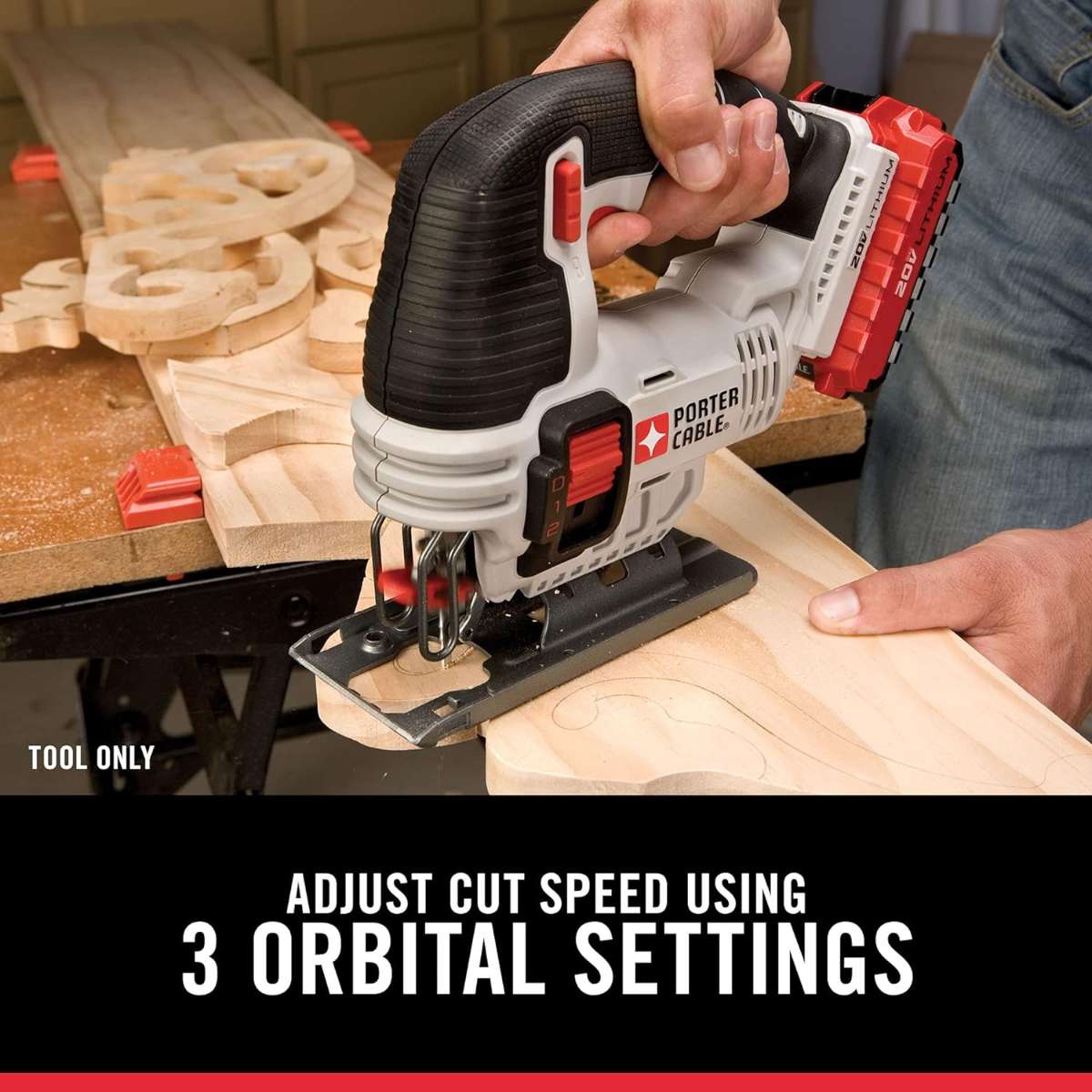 PORTER CABLE PCC650B 20-volt MAX Lithium Bare Jigsaw